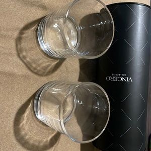 Vincero collective Whiskey Glass Set (Set of 2) - Clear + beaver craft Strop